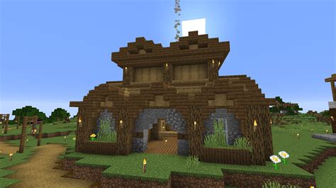 Made A Town Hall For A Realm Im Currently In Rminecraft