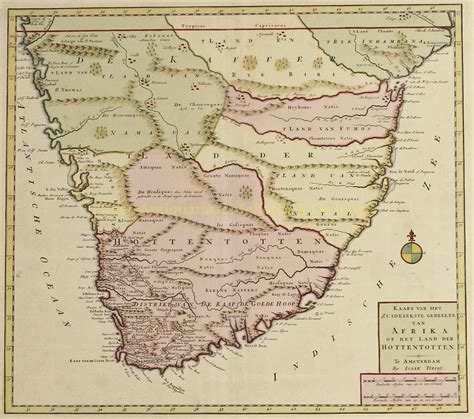Original Antique Map Southern Africa Th Century Original Antique Map Southern Africa Th Century