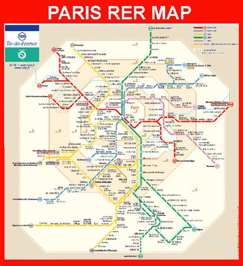 Rer Paris Voyage Carte Plan