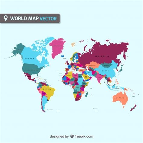 Free World Map Vector Collection 55 Different Designs
