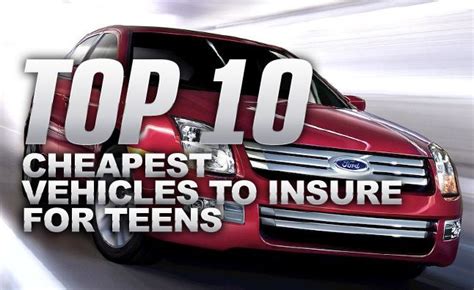 If you're looking for cheap car insurance for young drivers under 21 or the best auto insurance for teenage drivers, take a look at our top five choices. Top 10 Cheapest Vehicles to Insure for Teens | Cheap ...