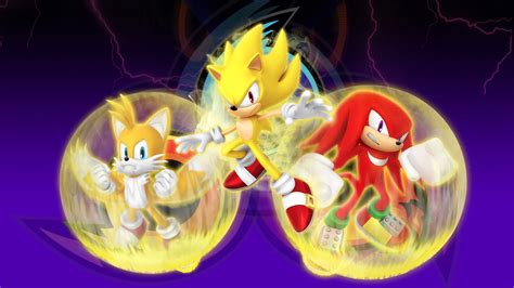 Sonic The Hedgehog Tails Knuckles The Echidna Metal Sonic And Super
