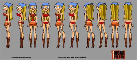 Lindsay Sheet Total Drama Island Character Model Sheet Character Turnaround