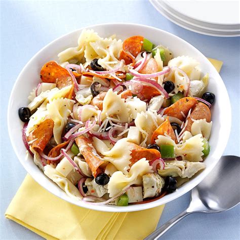 Pepperoni Artichoke Pasta Salad Recipe Taste Of Home