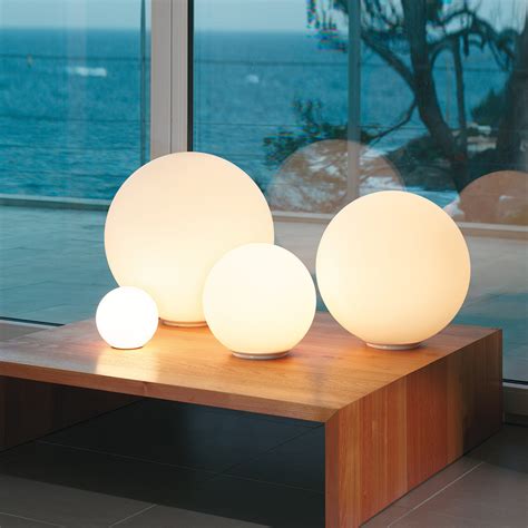 Small Globe Table Lamp Bold And Lovely Designer Milk White Glass Portable Mini Desktop Lamp