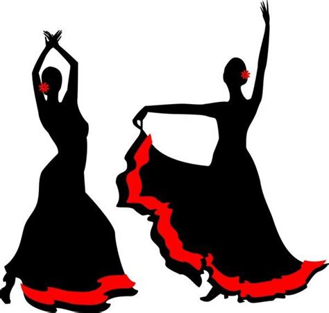 vectores de stock de bailarinas de flamenco ilustraciones de