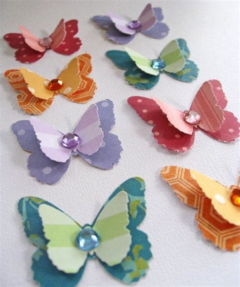 Handmade Butterfly Embellishments Scrapbooking By Mailboxmemories