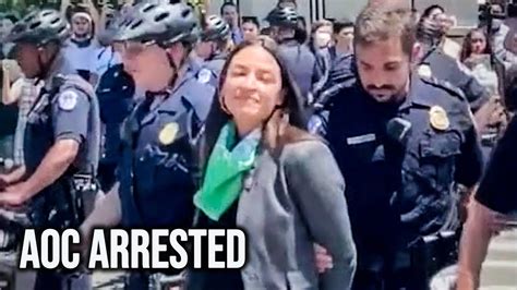 aoc gets arrested protesting scotus overstep with the squad youtube