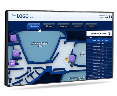 Wayfinding Corporate Digital Signage Touchscreen Applications And