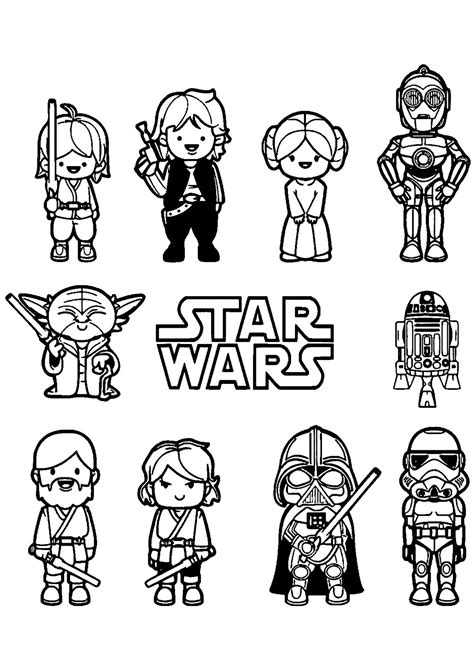 Our coloring pages contain any of these legendary characters. Star wars free to color for kids - Star Wars Kids Coloring ...