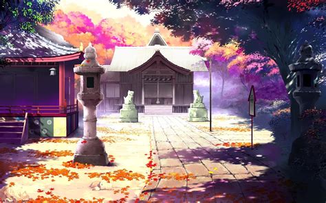 Autumn Anime Scenery Wallpapers Wallpaper Cave