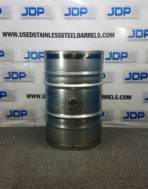 55 Gallon Stainless Steel Drum With 2 Tri Clover Fitting