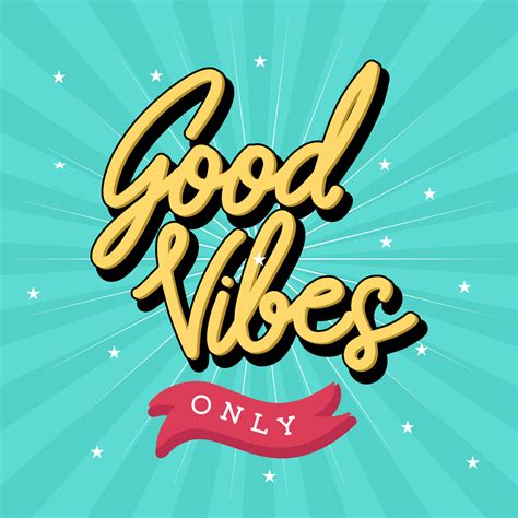 Good Vibes Only Retro Typography 224133 Vector Art At Vecteezy