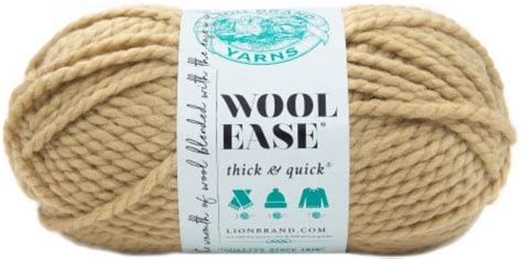 Lion Brand Wool Ease Thick And Quick Yarn Peanut 1 Count Smiths Food