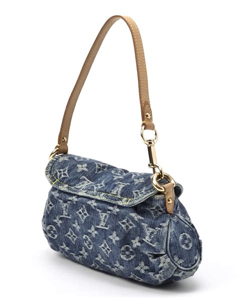 Louis Vuitton Denim Pleaty Handbags
