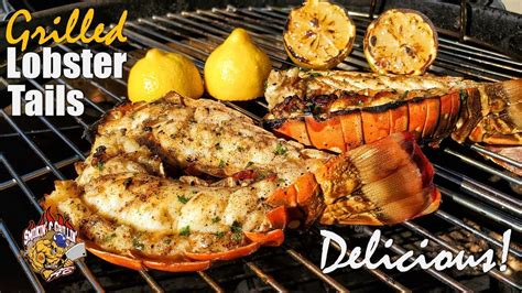 Grilled Lobster Tails Recipe Lobster Tail Weber Kettle Youtube