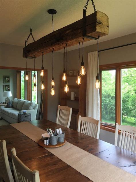 The added detail in these pieces creates a more. Reclaimed barn beam chandelier light fixture. 48" long ...