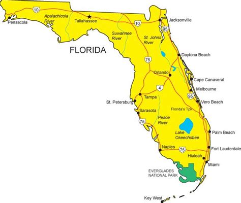 Fl Map Florida State Map Map Of Florida Florida State Map Map Of