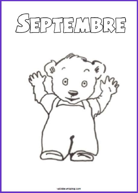 A Teddy Bear With The Words September On It