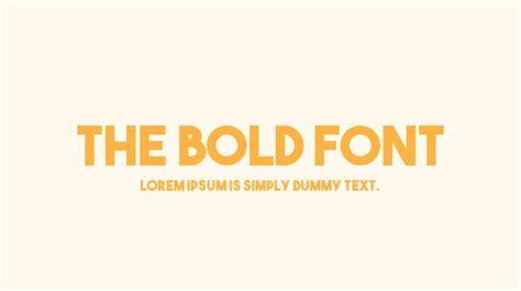 The Bold Font Download Free For Desktop And Webfont