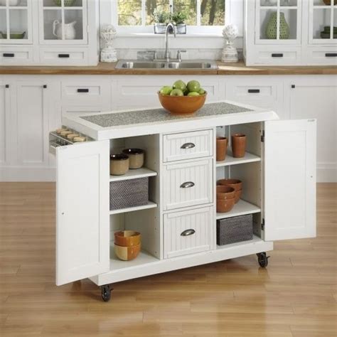 Then it was topped off with tile to act as a shelf for shower supplies. Freestanding pantry cabinets - kitchen storage and organizing ideas | Freestanding kitchen ...