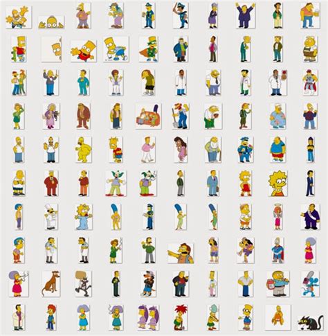 100 Personajes De The Simpsons Vectorizados Y Gratuitos Saltaalavista