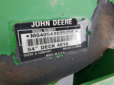 John Deere 54 Mower Deck 4010 Ronmowers