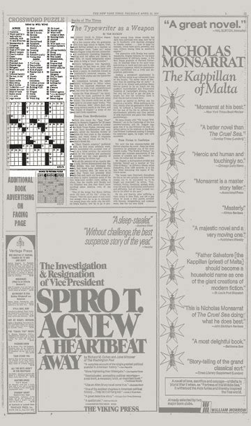 Play the daily new york times crossword puzzle edited by will shortz online. CROSSWORD PUZZLE - The New York Times