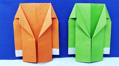 How To Make A Paper Coat Easy Origami Suit Jacket Tutorial