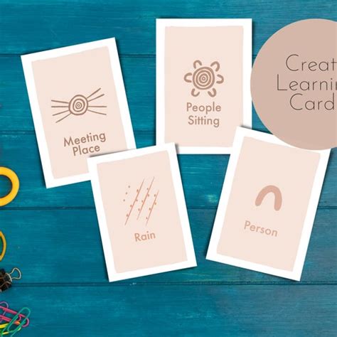 Indigenous Flashcards Aboriginal Symbols Digital Download Etsy Australia