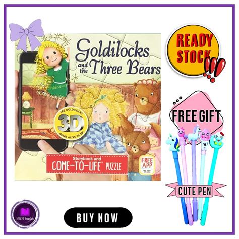 Goldilocks And The Three Bears Storybook And Come To Life Puzzle