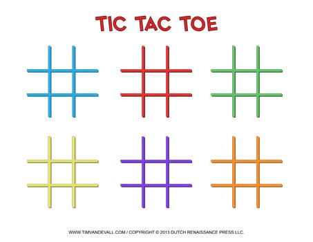 Tic-Tac-Toe-Templates - Tim's Printables