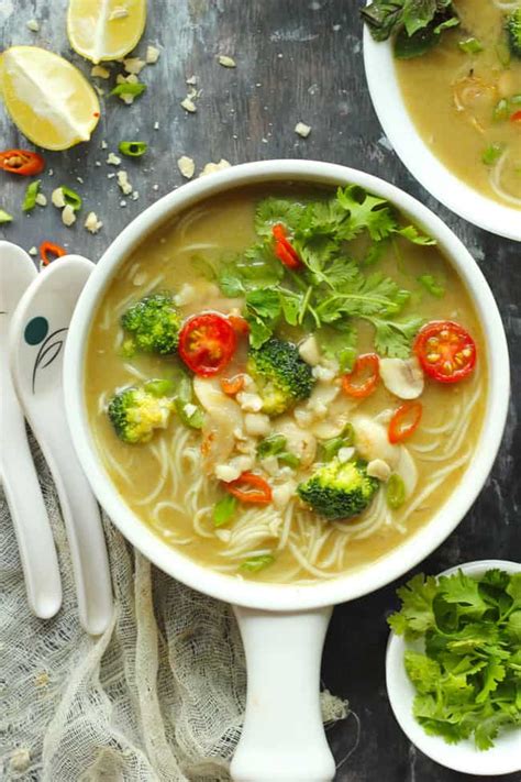 Thai Green Curry Soup Vegan And Gluten Free Fun Food Frolic