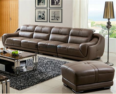 4 Seater Top Grain Leather Sofa Hotel Lobby Furniture A849 China