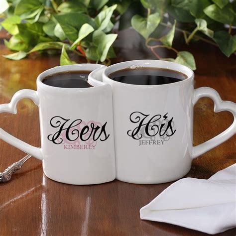 9423 His And Hers© Personalized Mug Set Couples Coffee Mugs Mugs Wedding Mugs