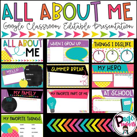 All About Me Google Slides Template Free