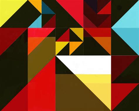 Geometric Abstraction By Rabi Roy Painting Digital Other Geometric