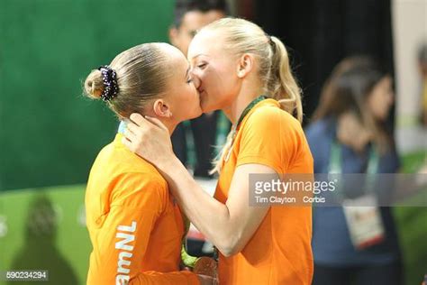 Day 10 Gold Medal Winner Sanne Wevers Of The Netherlands With Her