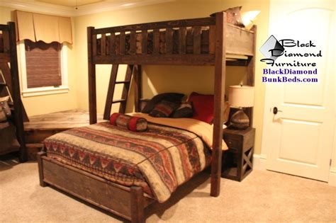 These bunk bed plans would be a great option if you needed to put more than two children in one room. Promontory Custom Bunk Bed