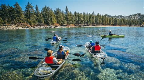 Clearly Tahoe Kayak Tours Clear Boat Tour South Lake Tahoe