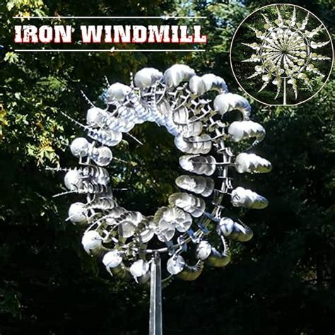 Unique And Magical Metal Windmill Kinetic Metal Wind Spinners For