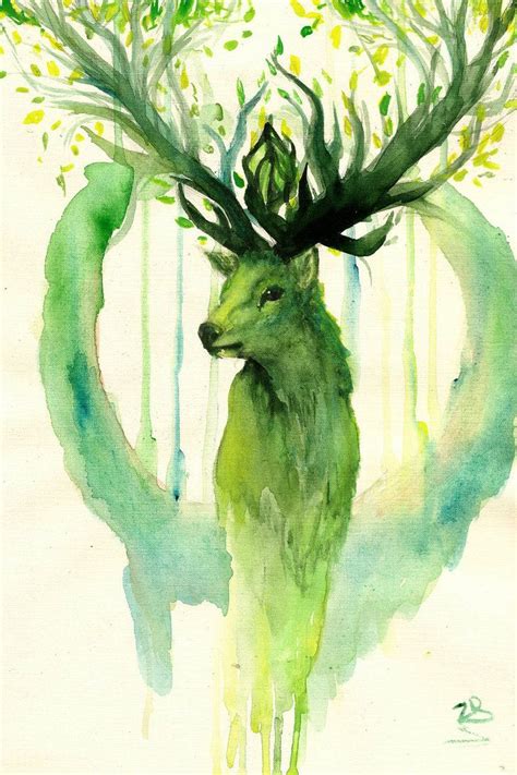 There is also a process of this great concept. deer___spirit_of_the_forest | Deer art, Forest spirit ...