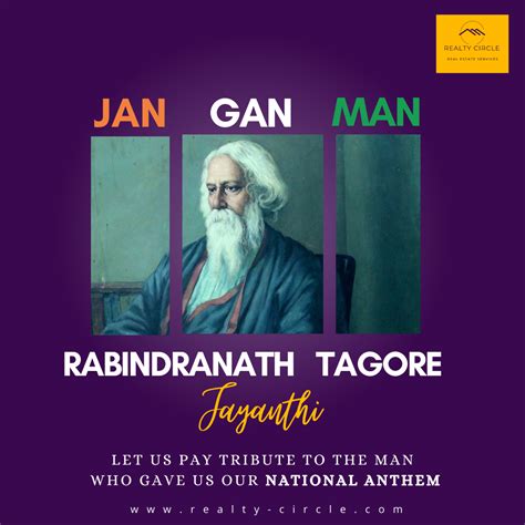 Rabindranath Tagore Jayanti Rabindranath Tagore National Anthem Jayanti