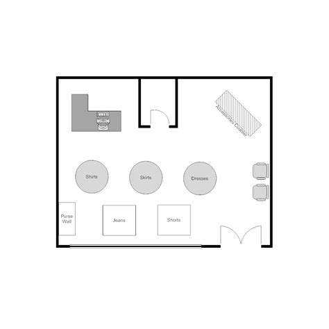 Example Image Clothing Store Layout Store Layout Store Design Boutique Boutique Floor Plan