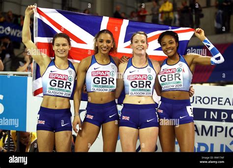 Team Great Britain Win Silver At The Womens 4x400m Relay Final During