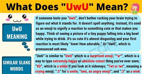 What Does Uwu Mean Sexually