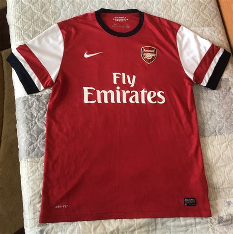 Arsenal Home Football Shirt 2012 2014 Sponsored By Emirates