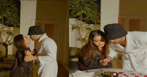 Neha Kakkar Gives Husband Rohanpreet Singh A Kiss On His Birthday Video