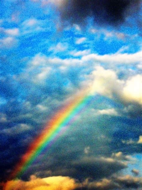 Rainbow Over The Blue Skies By Dionr On Deviantart Rainbow Sky