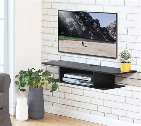 Fitueyes Wall Mounted Media Console Floating Tv Stand